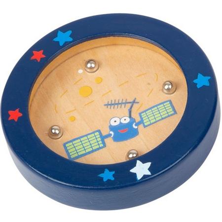 Small Foot Mini-labyrinth Space Hout Junior 7,5 Cm Donkerblauw