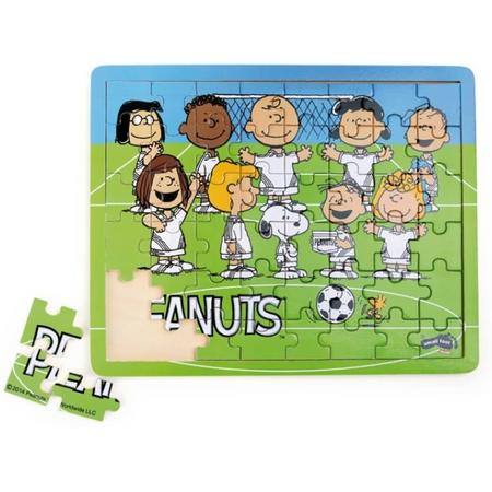 Small Foot Puzzel Snoopy Peanuts Voetbal 48-delig van hout