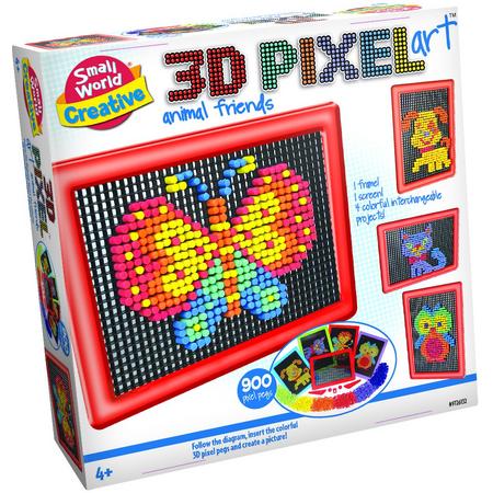 Creative 3D Pixelkunst Dierenvrienden