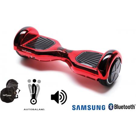Hoverboard Smart Balance™ Premium Brand, Regular ElectroRed, 6.5 pouces, Bluetooth, haut-parleurs, auto balance, sac, 1000w
