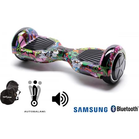 Hoverboard Smart Balance™ Premium Brand, Regular Multicolor, 6.5 pouces, Bluetooth, haut-parleurs, auto balance, sac, 1000w