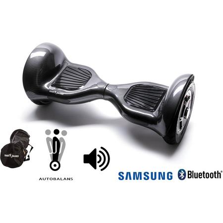 SMART BALANCE Hoverboard Off Road Carbon - 10 pouces, Bluetooth