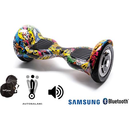 SMART BALANCE Hoverboard Off Road HipHop - 10 pouces, Bluetooth
