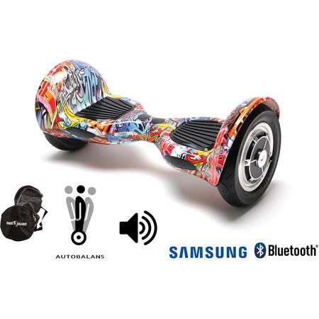 SMART BALANCE Hoverboard Off Road HipHop Orange - 10 pouces, Bluetooth