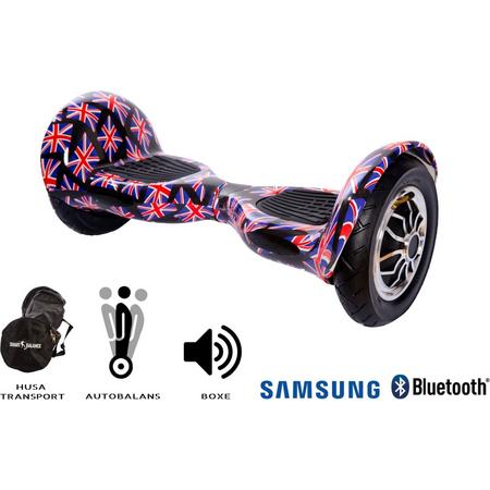 SMART BALANCE Hoverboard OffRoad England - 10 pouces, Bluetooth