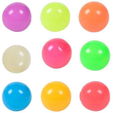 Fidget Sticky balls - globbles balls - 5 stuks gemixt kleuren sticky wall balls
