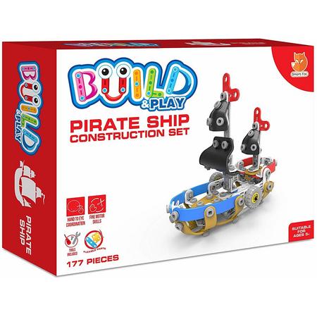 Build & Play Pirate Ship Construction Set - PiratenschipBouwset