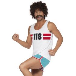 118118 Male Runner kostuum - Hardloop marathon sport verkleedkleding heren maat M