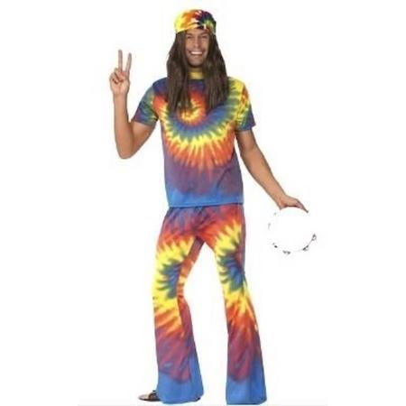 60s Groovy Hippie Heren kostuum - Maat Large