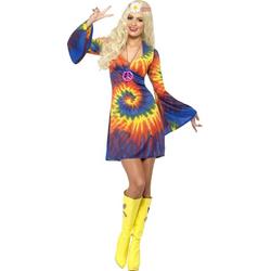 60s Hippie Psychedelisch Spiraal Kleuren Jurk Dames Kostuum - Medium