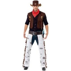 Bruin cowboy western kostuum voor heren - verkleedkleding 48-50 (M)