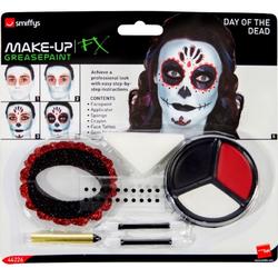 Day of the Dead Make-up Kit met Face Tattoo sticker