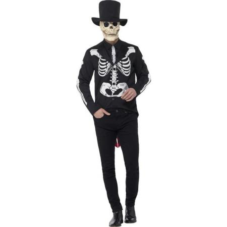 Day of the Dead Señor Skelet Kostuum Zwart
