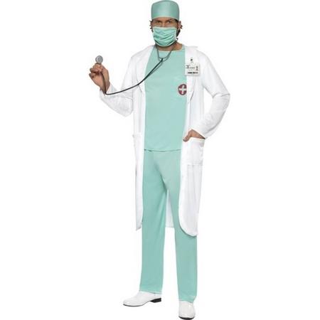 Dokter chirurg kostuum / verkleedpak met jas voor heren 52-54 (L)
