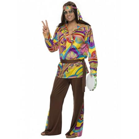 Gekleurd hippie pak voor heren 56-58 (xl)