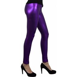 Glimmende paarse legging maat S/M