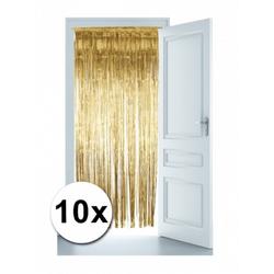 Gouden deur gordijnen 10x