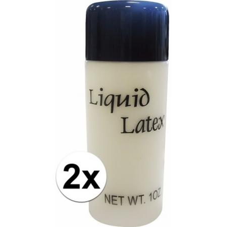Halloween - 2 flesjes liquid latex - 28 ml - vloeibare latex
