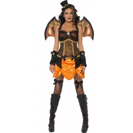 Halloween Sexy steampunk dames kostuum met vleugels 40-42 (m)
