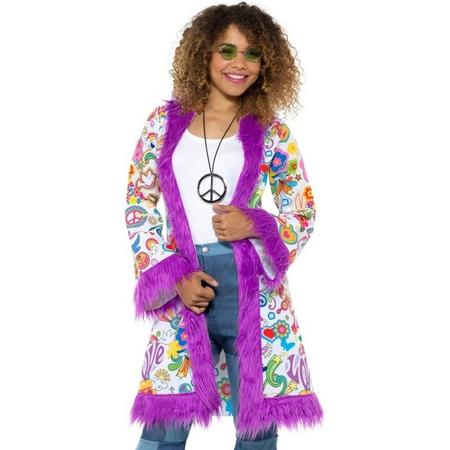 Hippie groovy jas voor dames 36-42 (S/M)