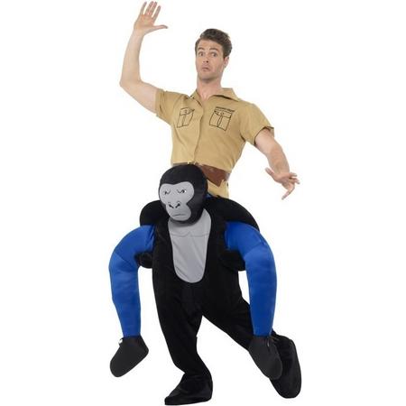 Instap dierenpak kostuum gorilla voor volwassenen - apenpak