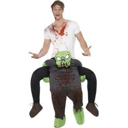 Instapkostuum zombie voor volwassenen - Halloween/ horror verkleedpak