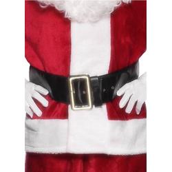 Kerstmanriem - Brede zwarte riem voor de kerstman  - verstelbaar