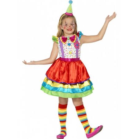 Kleurrijk clowns jurkje voor meisjes 145-158 (10-12 jaar)