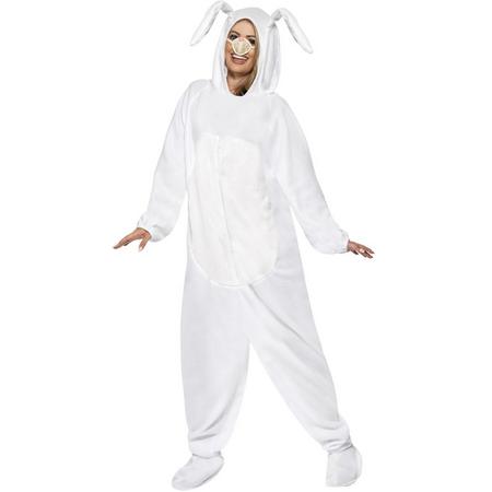 Konijn/haas kostuum wit - Verkleedpak konijnen/hazen 48-50 (M)