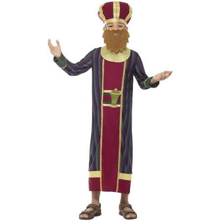 Koning Balthazar kostuum voor jongens 3-koningen kerst kostuum 130-143 (7-9 jaar)