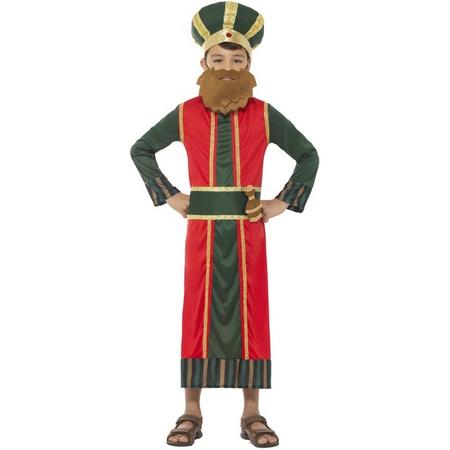 Koning Caspar kostuum voor jongens 3-koningen kerst kostuum 130-143 (7-9 jaar)
