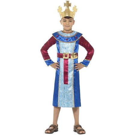 Koning Melchior kostuum voor jongens 3-koningen kerst kostuum 130-143 (7-9 jaar)