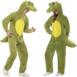 Krokodil onesie kostuum voor volwassenen - dierenpak 40-42 (M)
