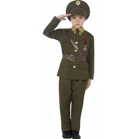 Leger officier kostuum voor kinderen 146-158 (10-12 jaar)
