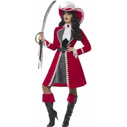 Luxe piraat kapitein kostuum voor dames 40-42 (m) - piraten verkleedkleren
