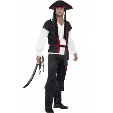 Piraten kostuum Sparrow voor heren 52-54 (l) - Piraten verkleedkleren