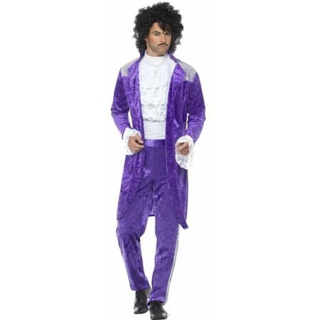 Purple popster kostuum voor heren 48-50 (m)