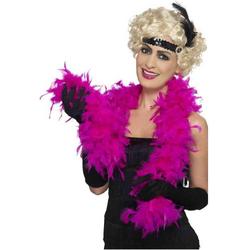 Roze verkleed veren boa 150 cm - carnaval accessoires - Feestartikelen