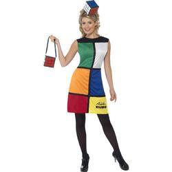 Rubiks Kubus -kostuum voor vrouwen - Verkleedkleding - Large