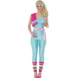 SMIFFYS - Barbie blauw trainingspak voor vrouwen - M - Volwassenen kostuums