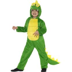 SMIFFYS - Krokodil kostuum voor kinderen - 146/158 (10-12 jaar) - Kinderkostuums