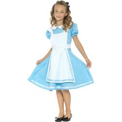 SMIFFYS - Prinses in wonderland kostuum voor meisjes - 116/128 (4-6 jaar) - Kinderkostuums
