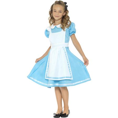 SMIFFYS - Prinses in wonderland kostuum voor meisjes - 116/128 (4-6 jaar) - Kinderkostuums