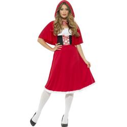 SMIFFYS - Rode miss Roodkapje kostuum voor vrouwen - M - Volwassenen kostuums