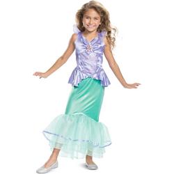   - Ariel de Zeemeermin Kostuum - Mooie Disney Kleine Zeemeermin Ariel Deluxe - Meisje - groen,paars - Medium - Carnavalskleding - Verkleedkleding