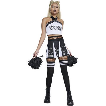 Smiffys - Cheerleader Kostuum - Cheerleader Van Het Vamp Team - Vrouw - - Extra Small - Halloween - Verkleedkleding