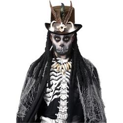 Smiffys - Heks & Spider Lady & Voodoo & Duistere Religie Kostuum - Voodoo Heks Duistere Magie Hoed Zwart Bruin - bruin - One Size - Halloween - Verkleedkleding