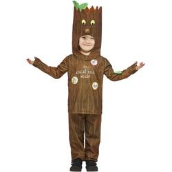 Smiffys - Natuur Groente & Fruit Kostuum - Mannetje Tak Kind Kostuum - bruin - Maat 116 - Carnavalskleding - Verkleedkleding