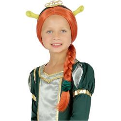 Smiffys - Shrek Kostuum - Shrek Princess Fiona Pruik Kind - rood,groen - Carnavalskleding - Verkleedkleding