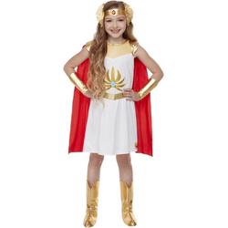 Smiffys - Strijder (Oudheid) Kostuum - Heldin She-Ra De Power Prinses Adora - Meisje - rood,wit / beige - Large - Carnavalskleding - Verkleedkleding